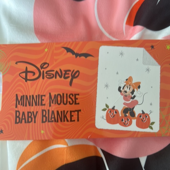 Disney Minnie Mouse and pumpkins Baby Blanket - Picture 2 of 8